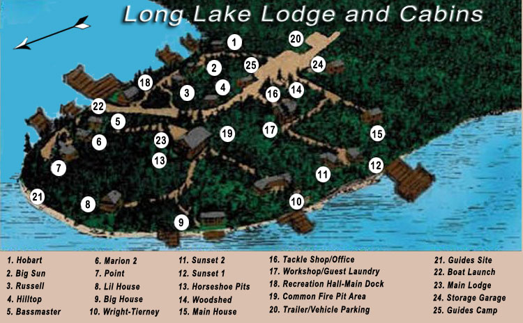 Cabins Site Map